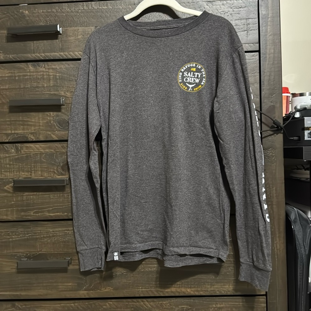 Bundle of 3 Salty crew, Long Sleeve, Medium, Grey/white